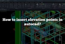 How to insert elevation points in autocad?