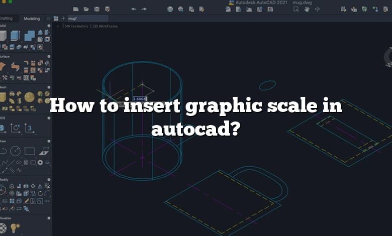 How to insert graphic scale in autocad?