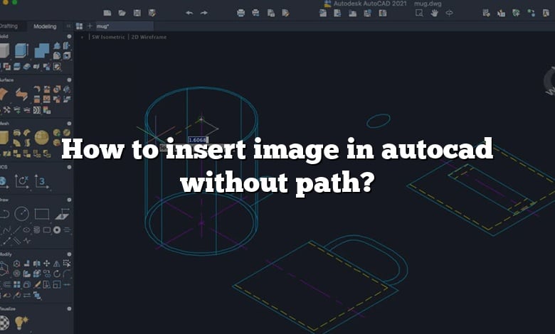 How to insert image in autocad without path?