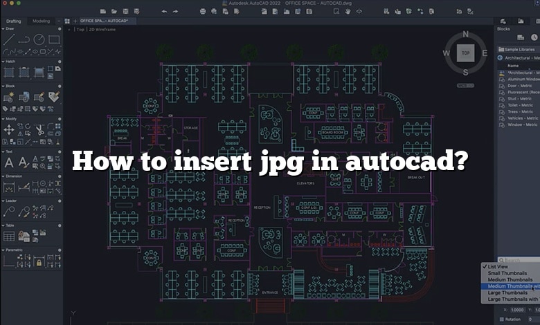 How to insert jpg in autocad?