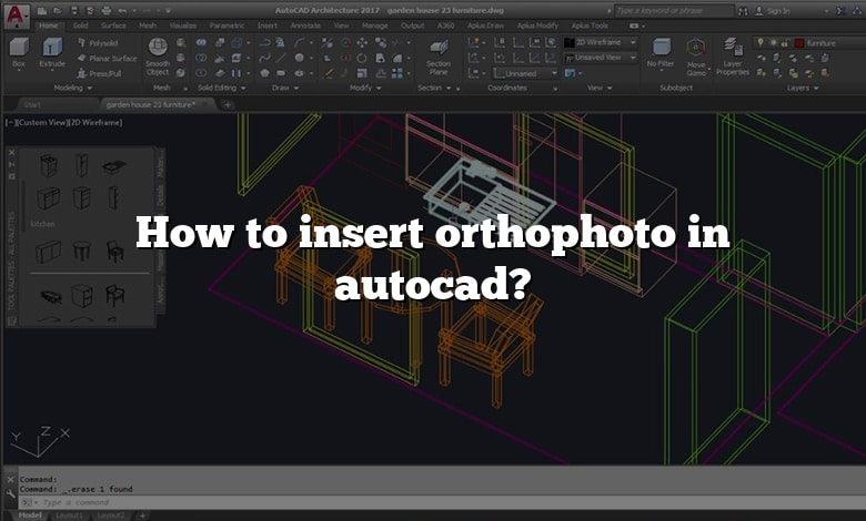 How to insert orthophoto in autocad?