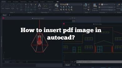 How to insert pdf image in autocad?