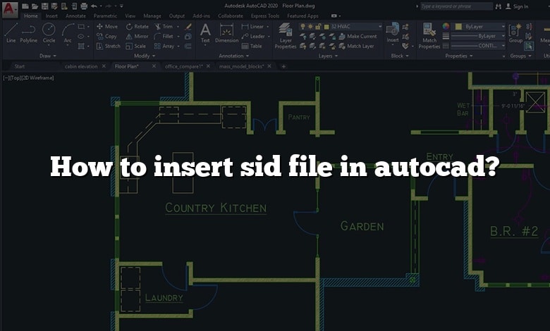 How to insert sid file in autocad?