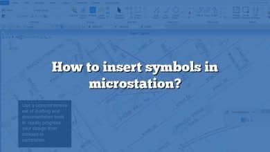 How to insert symbols in microstation?