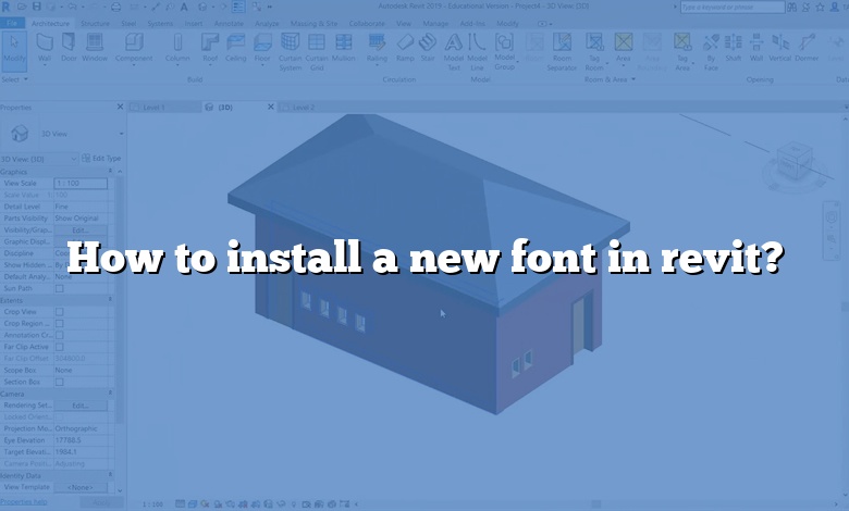 How to install a new font in revit?