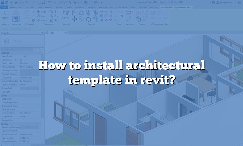How to install architectural template in revit?