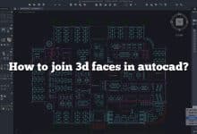 How to join 3d faces in autocad?