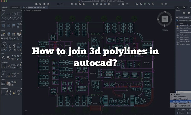 How to join 3d polylines in autocad?