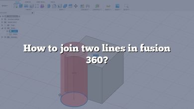 How to join two lines in fusion 360?
