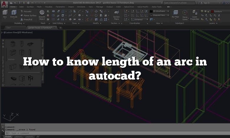 How to know length of an arc in autocad?