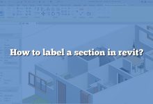 How to label a section in revit?