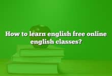 How to learn english free online english classes?