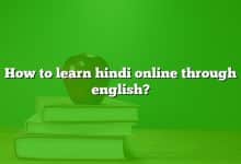 How to learn hindi online through english?