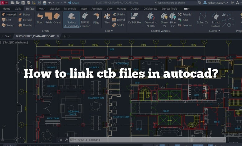 How to link ctb files in autocad?