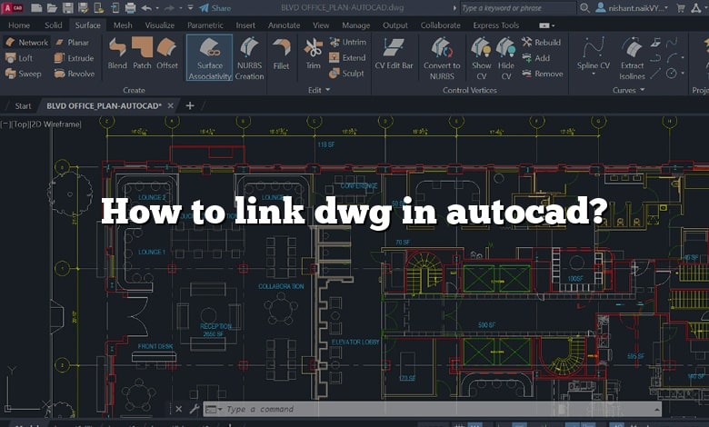 How to link dwg in autocad?