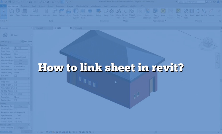 How to link sheet in revit?