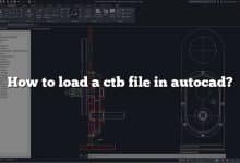 How to load a ctb file in autocad?