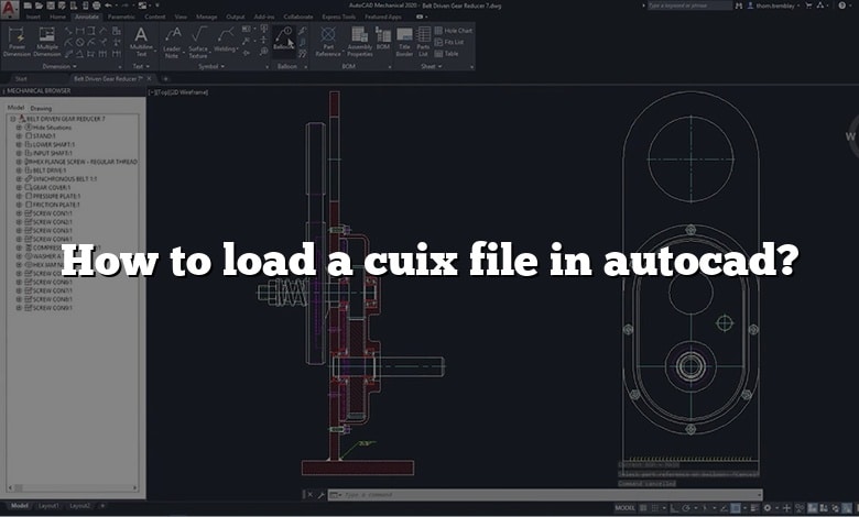 How to load a cuix file in autocad?