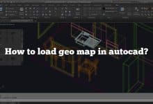 How to load geo map in autocad?