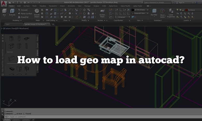 How to load geo map in autocad?
