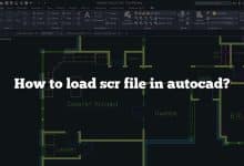 How to load scr file in autocad?