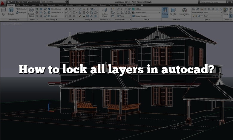 How to lock all layers in autocad?