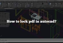 How to lock pdf in autocad?