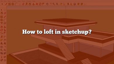 How to loft in sketchup?