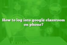 How to log into google classroom on phone?