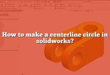 How to make a centerline circle in solidworks?