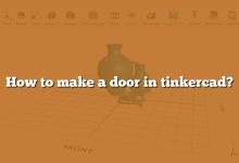 How to make a door in tinkercad?