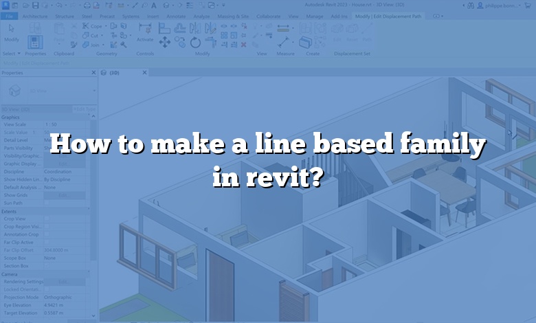 How to make a line based family in revit?