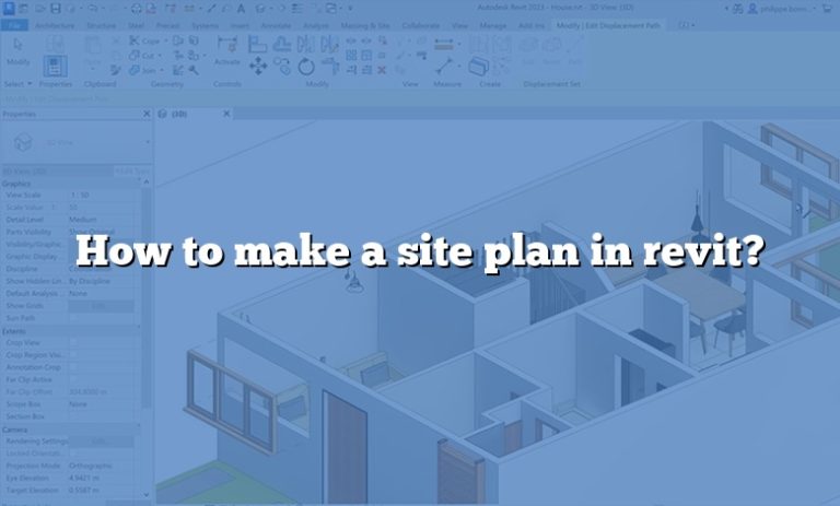 How to make a site plan in revit?