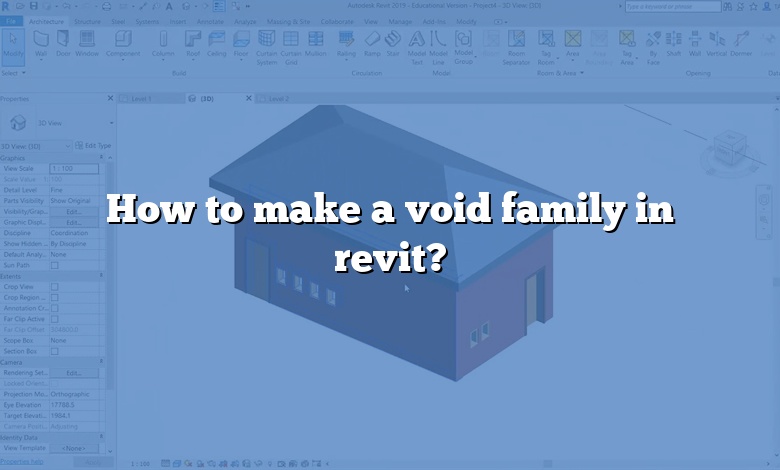 How to make a void family in revit?