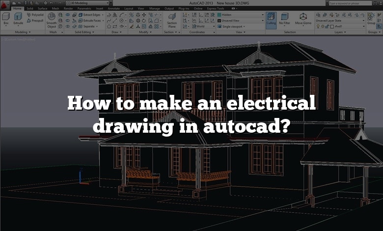 How to make an electrical drawing in autocad?
