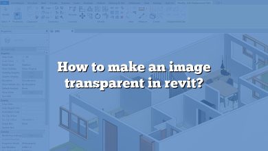 How to make an image transparent in revit?