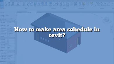 How to make area schedule in revit?