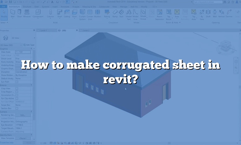 How to make corrugated sheet in revit?