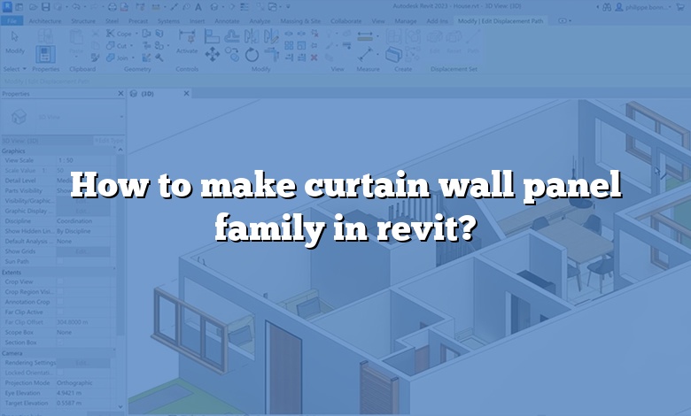 How to make curtain wall panel family in revit?