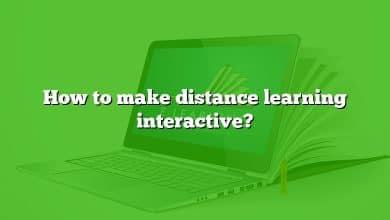 How to make distance learning interactive?