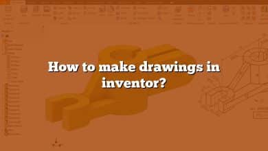 How to make drawings in inventor?