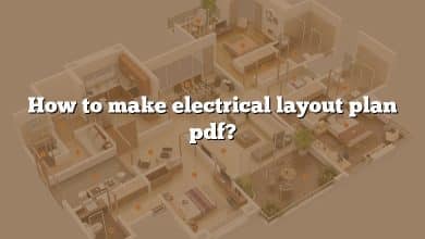 How to make electrical layout plan pdf?