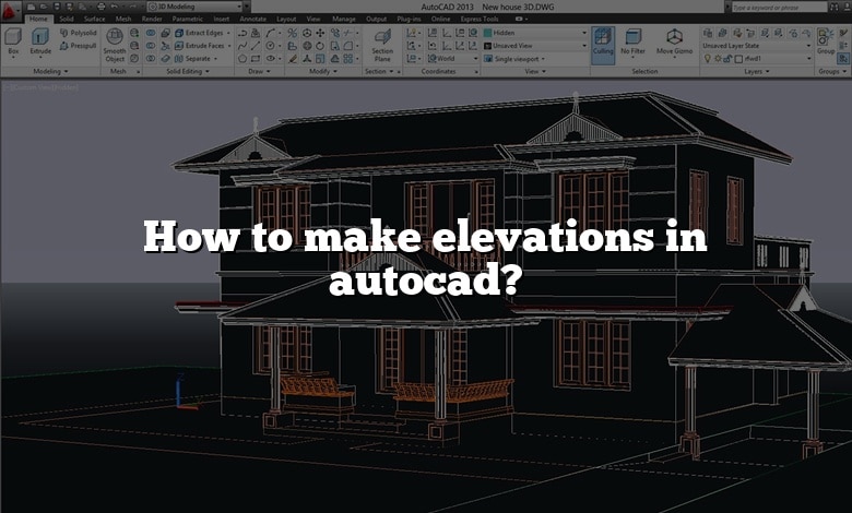How to make elevations in autocad?