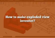 How to make exploded view inventor?