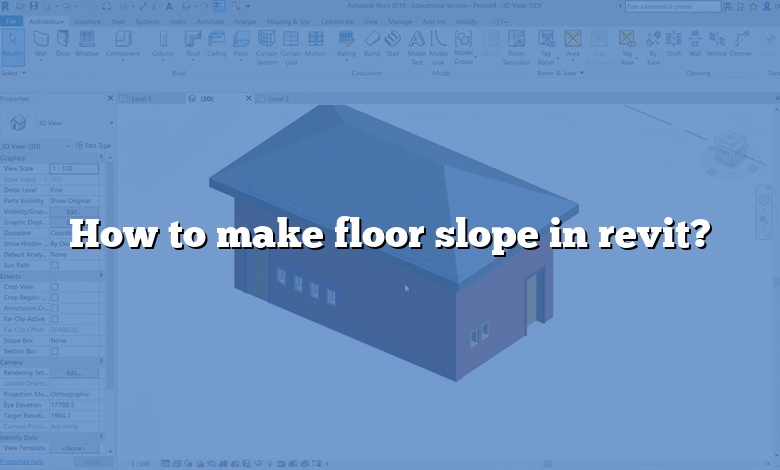 How to make floor slope in revit?