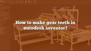How to make gear teeth in autodesk inventor?