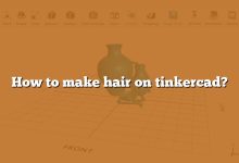 How to make hair on tinkercad?