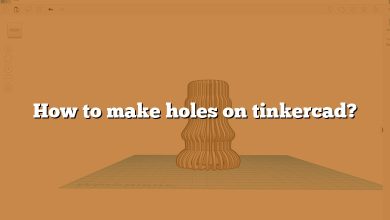 How to make holes on tinkercad?