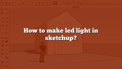 How to make led light in sketchup?