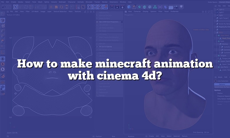 How to make minecraft animation with cinema 4d?